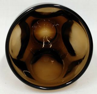 Russel Wright PINCH Imperial Brown Mid Century Art Glass 4 1/2 