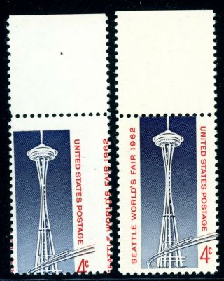 Efo 1196 2 - Way Misperf All Red Lettering On Right " Leaning Space Tower "