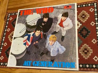 The Who Pete Townshend Signed My Generation Album Vinyl Lp