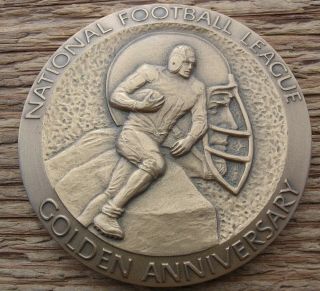 1428 – 1969 – 50th Golden Annv.  Medallic Arts Nfl Souv.  Bronze Medallion