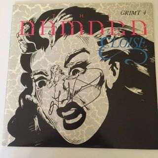 The Damned - Eloise Uk 12 " Blue Vinyl Autographed By Dave Vanian With