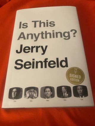 Jerry Seinfeld Signed 1st Edition Book ‘is This Anything?’ Hardcover Comedy