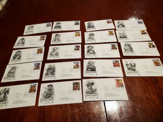 Fdc Full Set Legends Of The West Cv 50.  Oo