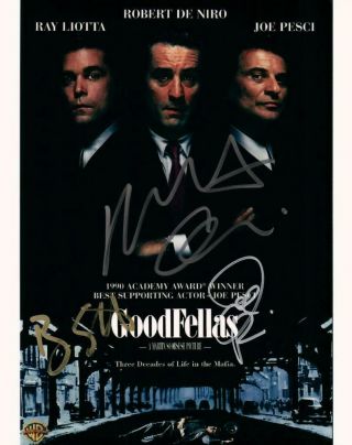 Robert Deniro Ray Liotta Pesci Autographed 8x10 Signed Photo Picture Pic And