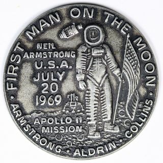 Apollo 11 Mission July 20 1969 Neil Armstrong First Man On The Moon Medal