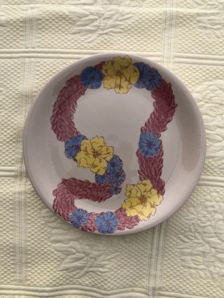 Rare Find,  Pan American Lei Pattern By Vernon Kilns - Dinner Plate (2) Vintage