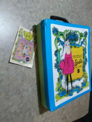 VTG 1968 Mattel The World of Barbie Doll Carrying Case with tag 3