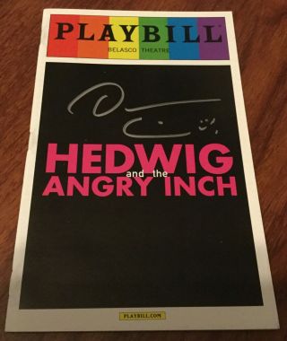 Darren Criss Signed Hedwig And The Angry Inch Pride Rainbow Playbill Glee Blaine