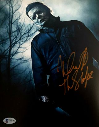 Nick Castle Signed 8x10 Photo Halloween Michael Myers The Shape W/beckett