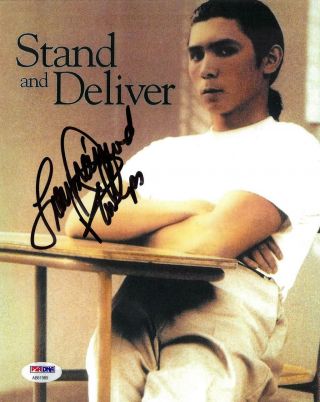 Lou Diamond Phillips Signed Stand And Deliver Auto 8x10 Photo Psa/dna Ab61989