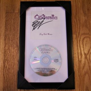 Cinderella Signed Autographed Long Cold Winter Cd Display - Framed & Matted