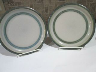 Two (2) Vintage B&g Bing Grondahl Tema Stoneware Salad Plates