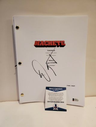 Danny Trejo Signed Machete Script - Beckett Certified