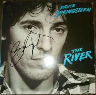 Bruce Springsteen Signed Autographed The River Album Lp In Person