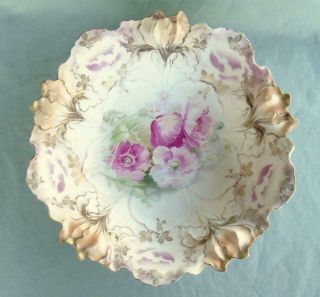 Antique Rs Prussia Bowl - Iris Mold