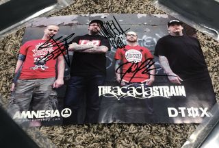 The Acacia Strain Rock Band Signed Autograph Poster Vincent Bennett,  2 Rare