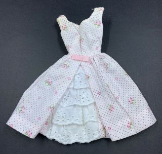 Vintage Barbie 931 Garden Party Pink And White Lace Dress