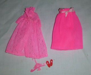 Vtg 70s Topper Dawn Doll Outfit Dream Sweet Princess 823 Nightie,  Robe Slippers