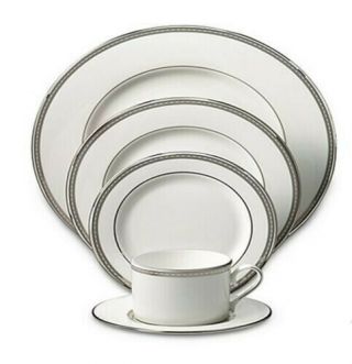 Lenox Murray Hill Platinum - Banded Bone China 5 - Piece Place Setting,  Svc For 2