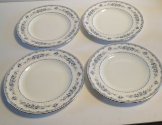 Set Of (4) Vintage Wedgwood England Gardenia Porcelain 8 " Salad Plates