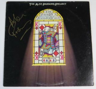 Alan Parsons Project Signed Autograph " The Turn Of A Friendly Card " Album Lp