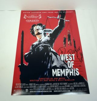 Damiel Echols Wm3 West Of Memphis Three Signed Autograph Movie Poster