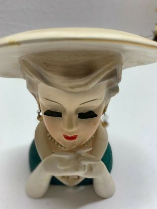 1950s Vintage Rubens Originals 495 Lady Head Vase Adorable