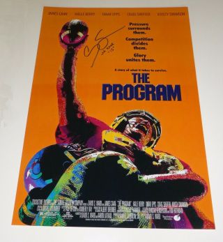 Craig Scheffer The Program Autographed 12x18 Movie Poster Photo W/inscription