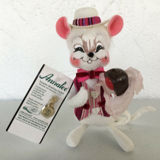 Annalee 2007 Sweetheart Boy Mouse 6 " With Tag & Quality Annalee Product Button