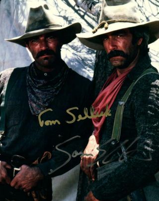Tom Selleck Sam Elliott Autographed 8x10 Picture Signed Photo And