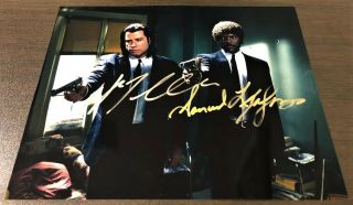 Pulp Fiction - Samuel L Jackson & John Travolta Signed 8x10 Photo W/