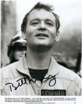 Bill Murray 8x10 Signed Photo Autographed Picture Includes
