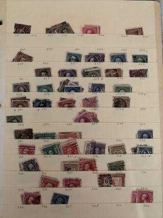 Us Stamps Lot 3 Pages Usa Stamp