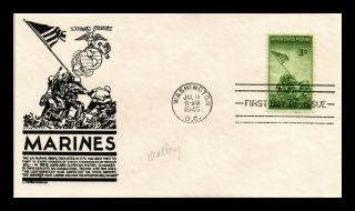 Dr Jim Stamps Us Marines Wwii Fdc Cover Scott 929 Cs Anderson Unsealed