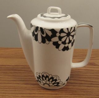 Missoni Home Richard Ginori Bianconero Black/white Floral Porcelain Coffee Pot