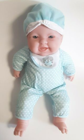 Berenguer Doll Baby Infant Boy Blue Eyes 15 " Soft Body Outfit Dressed Jc Toys
