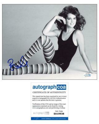 Brooke Shields " Pretty Baby " Autograph Signed 8x10 Photo Acoa