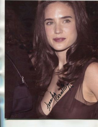 Jennifer Connelly Gorgeous See Thru Signed 8x10 " Photo