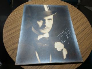 Vintage Autograph Photo Of Frederick Marsh - 10 1/2 X 13 1/2 Inch