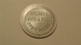Rob.  Brks.  Off.  & Civ.  Open Mess Germany Military Trade Token
