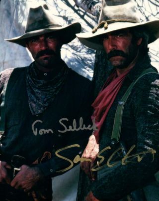 Sam Elliott Tom Selleck Signed 8x10 Picture Autographed Photo With