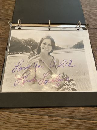 Linda Lovelace Signed Autographed 8x10 Photo Adult Star Deceased With