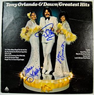 Tony Orlando And Dawn In - Person Signed Album - Greatest Hits