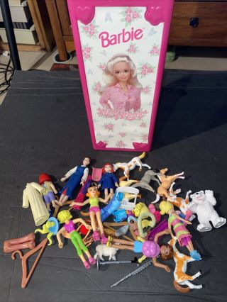 Mattel 1999 Barbie Tara Toys Pink Carrying Case Accessories/clothing Storage