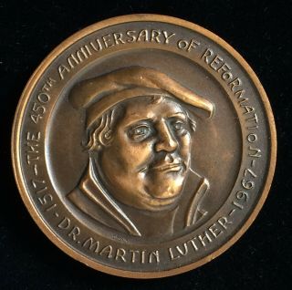 450th Anniversary Of The Reformation,  Canadian Centennial Medal,  Martin Luther 1