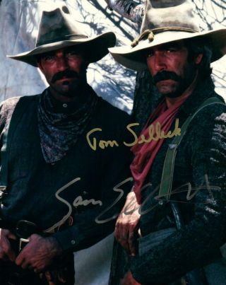 Tom Selleck Sam Elliott Signed 8x10 Photo Picture Autographed With