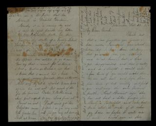1863 Gloucester Ma - Civil War Letter,  Big Funeral For 23rd Massachusett Soldier