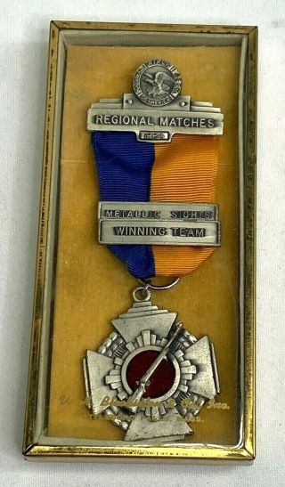 Vintage National Rifle Association Shooting Competition Medal