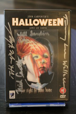 Halloween Dvd - (4) Jsa Certified Autographs - Nick Castle,  Will Sandin Uk Vers?