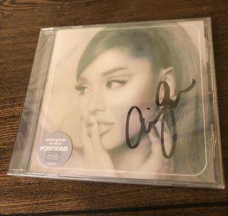Ariana Grande Signed Cd Positions Autographed Rare In Hand